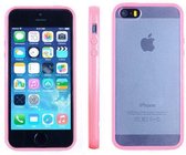 Apple iPhone 5 5S Hoesje Bumper case met achterkant Licht Roze Light Pink