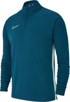 Nike Dry Academy 19 Drill Top  Sportshirt - Maat S  - Unisex - blauw/wit Maat 128/140