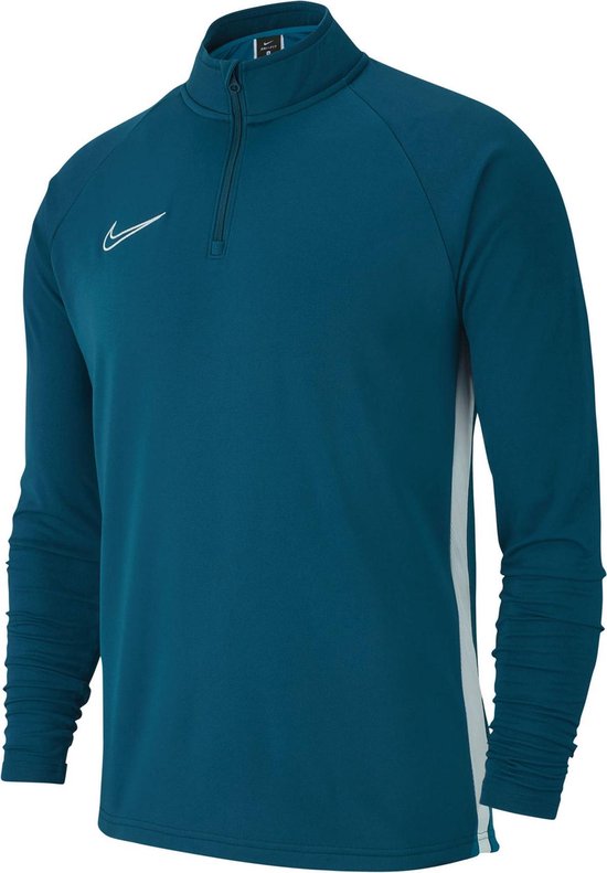 Nike Dry Academy 19 Drill Top  Sportshirt - Maat S  - Unisex - blauw/wit Maat 128/140