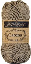 Scheepjes Catona - 254 Moon Rock PAK MET 10 BOLLEN a 50 GRAM. KL.NUM. 12. INCL. Gratis Digitale vinger haak en brei toerenteller.