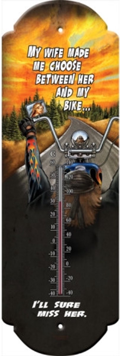 buitenthermometer mijn vrouw of mijn motor