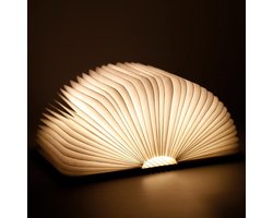 Boek Lamp - hout- sfeerlicht - Book light- led - 4 kleuren- ideaal als bureau lamp- nachtlamp - tafellamp - Geopend: 22 x 15 x 11cm Boek Lamp - hout- sfeerlicht - Book light- led - 4 kleuren- ideaal als bureau lamp- nachtlamp - tafellamp - Geopend: 22 x 15 x 11cm