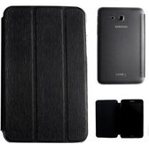 Samsung Galaxy Tab 3 7.0 T110 smart case met transparante achterkant Zwart Black