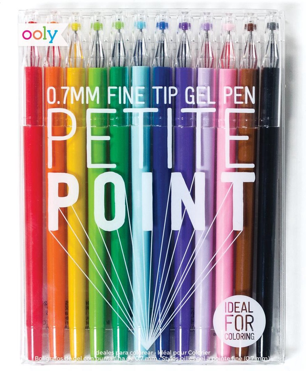 Ooly - Petite Point - 12 Gekleurde gelpennen