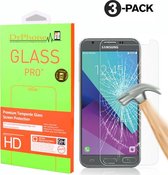 DrPhone 3 x J7 2017 Glas - Glazen Screen protector - Tempered Glass 2.5D 9H (0.26mm)