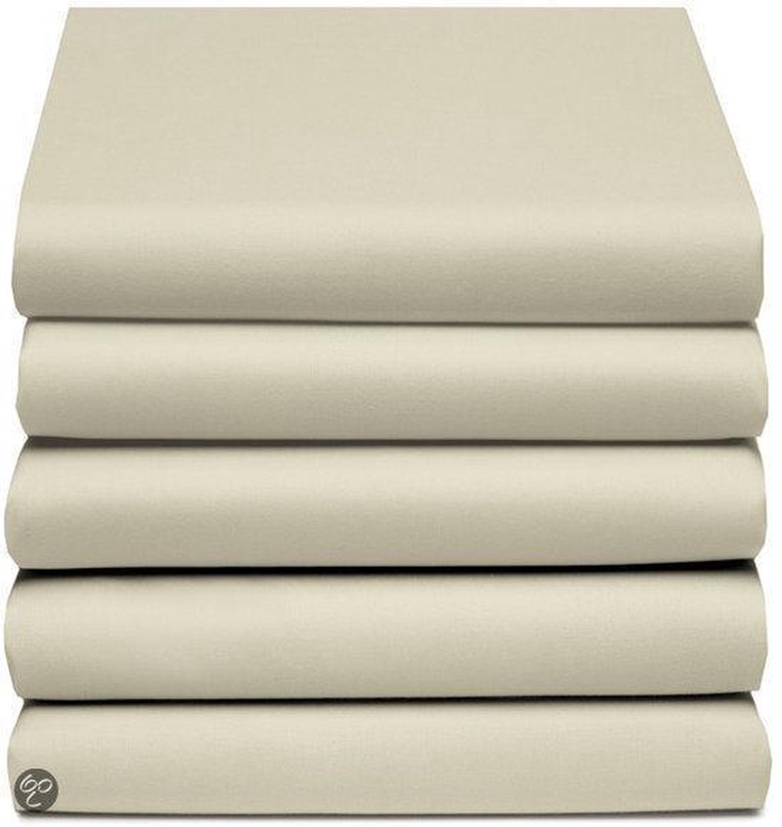 Hoeslaken Single jersey 1P XL -  80-90x210/220cm & 100x210cm silver sand (tot 25 cm) Damai
