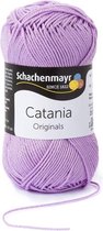 Schachenmayr Catania lavendel (226) PAK MET 10 BOLLEN a 50 GRAM. INCL. Gratis Digitale vinger haak en brei toerenteller