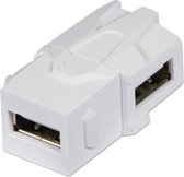 LINDY 60491 USB Adapter [1x USB 2.0 bus A - 1x USB 2.0 bus A] Wit