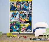 Superman Comic - Posterbehang - 232 x 158 cm - Multi