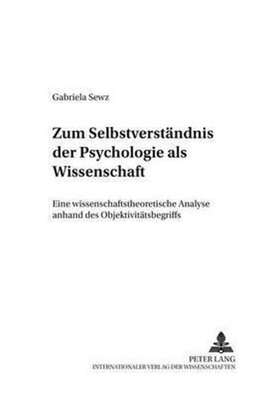 Zum Selbstverständnis der Psychologie als Wissenschaft - cover