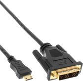 Mini HDMI naar DVI-D Single Link kabel / zwart - 3 meter