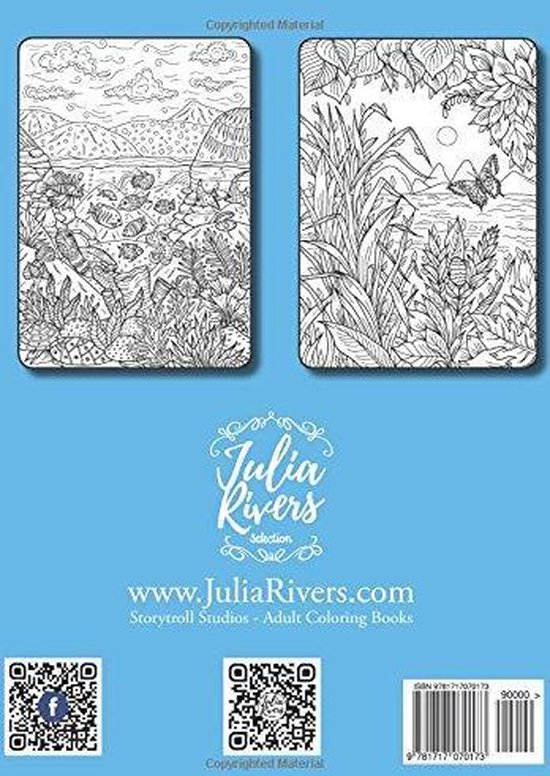 Adult Coloring Book Island Dreams Julia Rivers Kleurboek voor