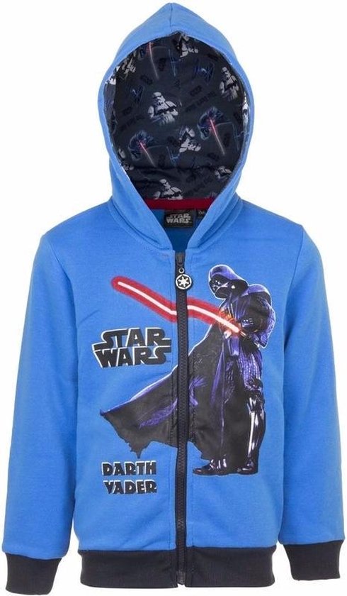 Star Wars sweater met rits blauw 104