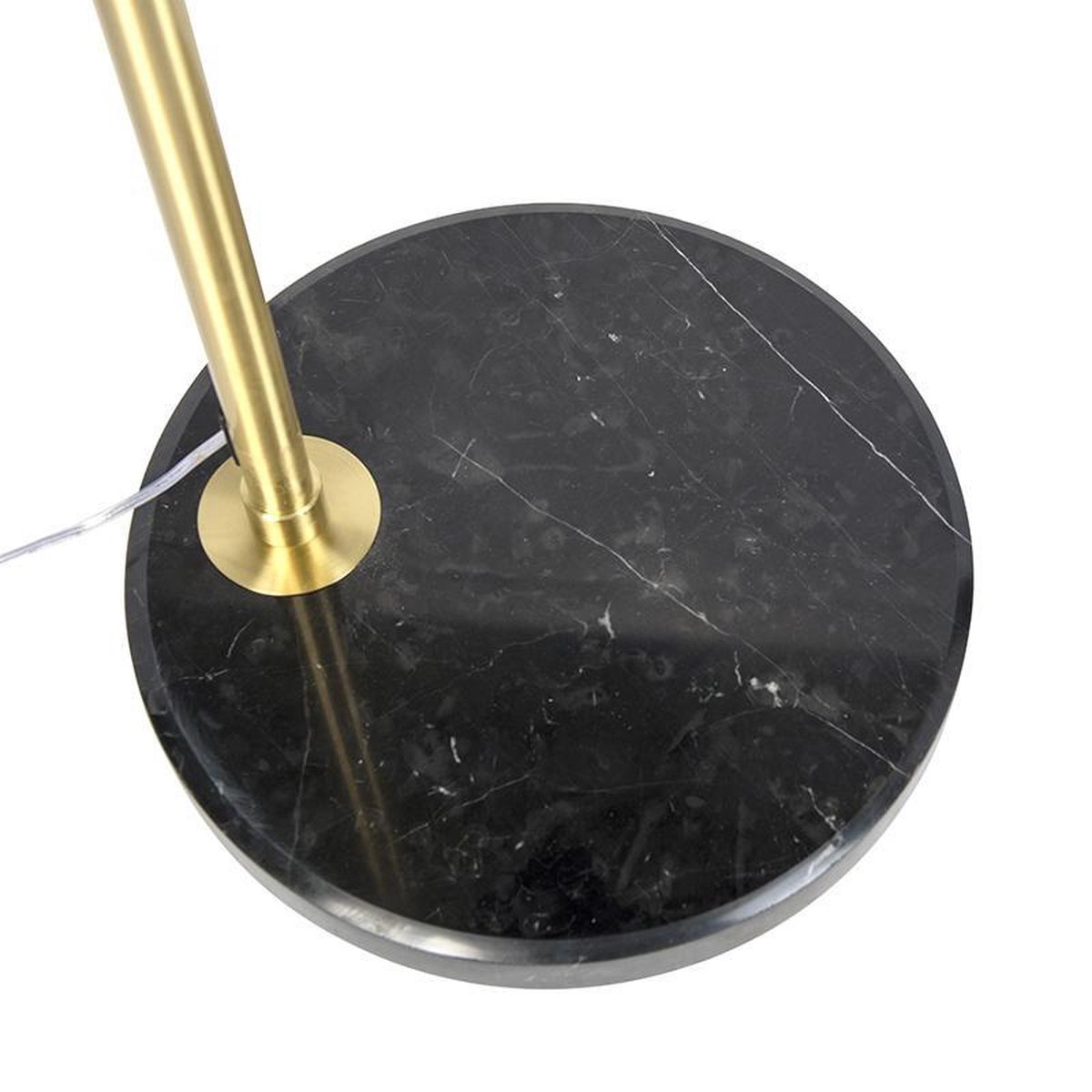 QAZQA Klassieke booglamp mat messing met zwart marmeren voet - Marbello |  bol.com