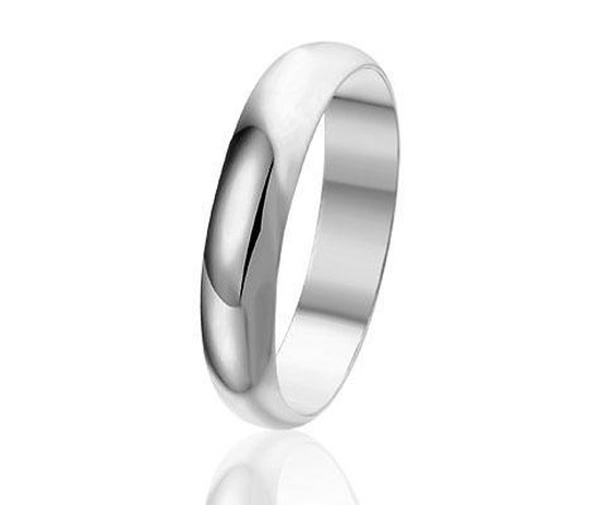 Montebello Ring Mariage - 925 Zilver Gerhod. - Trouw - 4mm - Maat 50-16mm