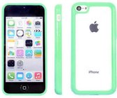 Apple iPhone 5C Hoesje Bumper case met achterkant Mint Groen / Green