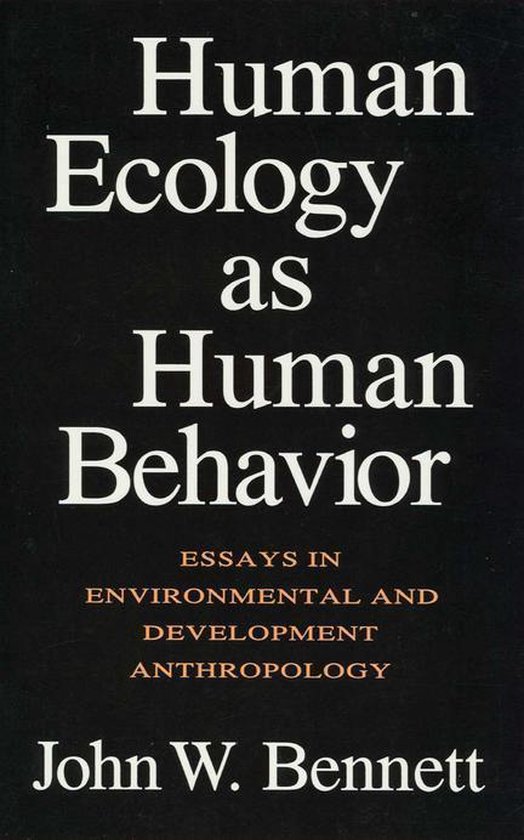 Human Ecology as Human Behavior - cover