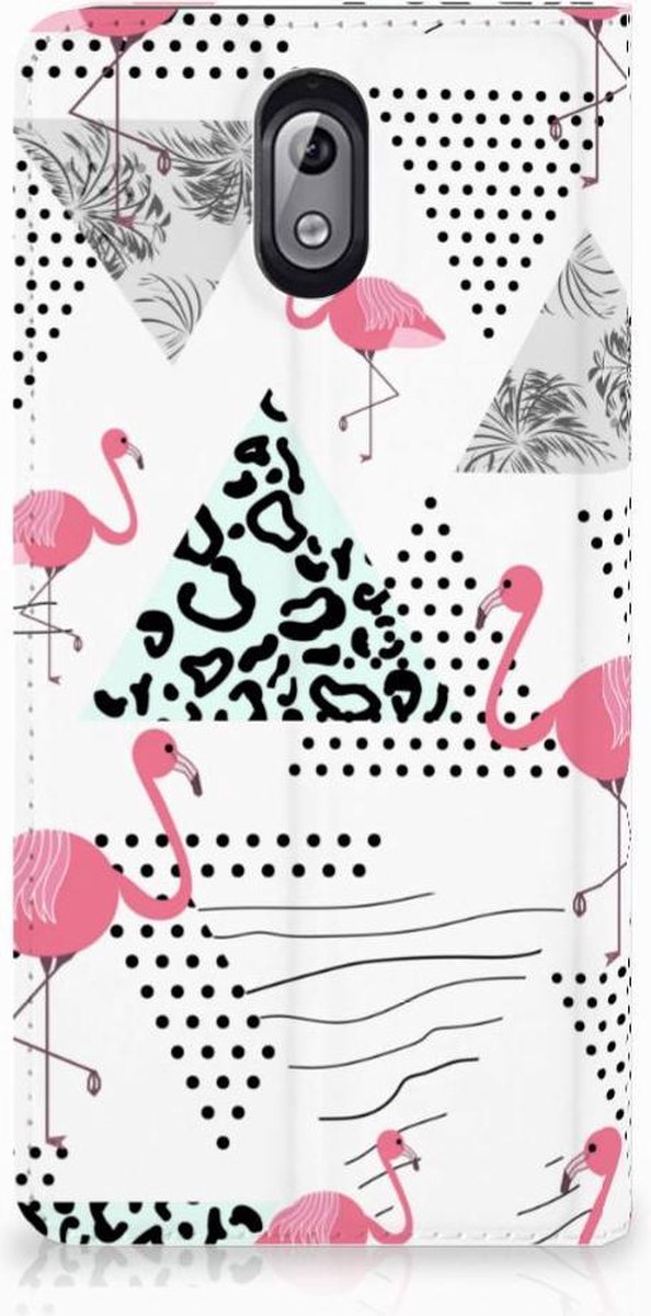 Nokia 3.1 (2018) Hoesje maken Flamingo Triangle