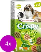Versele-Laga Crispy Toasties Vegetables - Knaagdiersnack - 4 x Groente 150 g