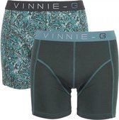 Vinnie-G boxershorts Leaves Dark-Print 2-pack