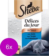Sheba Mp Delice Du Jour 6x50 g - Kattenvoer - 6 x Vis