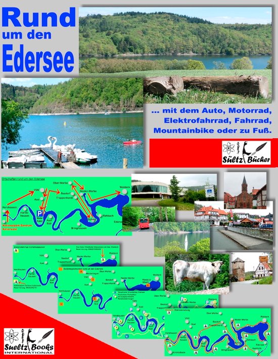 Rund um den Edersee... mit dem Auto, Motorrad, Elektrofahrra ... - cover