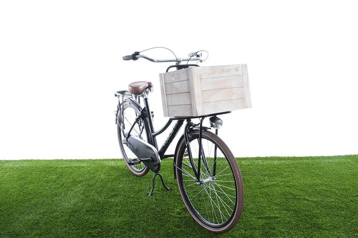Bevestiging lila loyaliteit Willex Houten fietskrat Vintage Groot 33L | bol.com