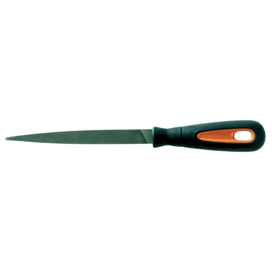 Bahco Lime D'affûtage Combinée Pour Métal 200 Mm - Grain 1 Et 2 - Manche Ergonomique - Idéale Pour Couteaux, Ciseaux, Outils