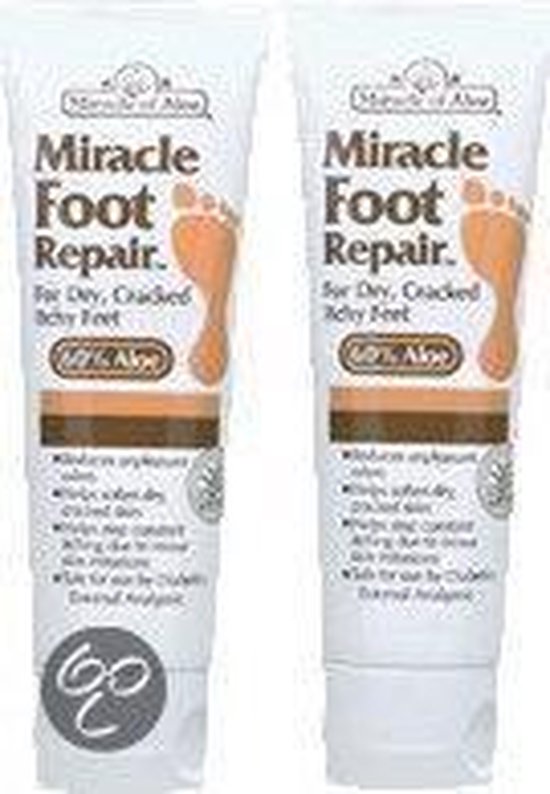 Miracle of Aloe Foot Repair Voetencrème bol