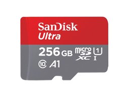 SanDisk Ultra Micro SDXC 256GB - A1 U1 - met adapter