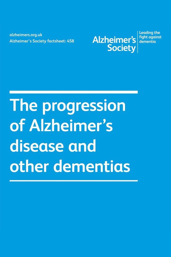 Alzheimer's Society factsheets 458 - Alzheimer’s Society f ... - cover