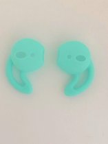 KELERINO. Anti-slip siliconen earhooks / earhoox / oorhaken geschikt voor Airpods 1 & 2 - Mintgroen