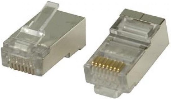 RJ45 CAT6/CAT-5E / connector afgeschermd UTP connector per 10 stuks |  bol.com