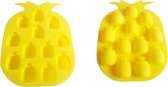 Ijsblokjes Ananas - Geel - 12 ijsblokjes 14 x 7.5 x 1.7 cm