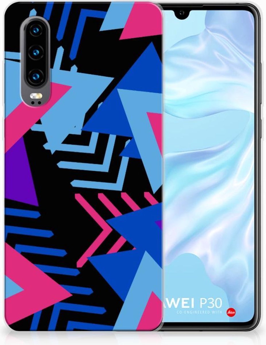 Huawei P30 TPU Hoesje Funky Triangle