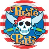 8 wegwerp borden piraten thema - Feestdecoratievoorwerp