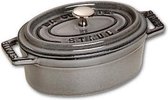 Staub ovale braadpan 11cm grijs