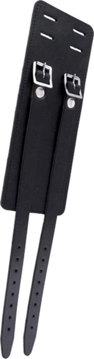 Mister b leather wristband plain two buckles