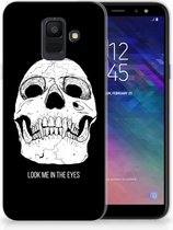 Geschikt voor Samsung Galaxy A6 (2018) Uniek TPU Hoesje Skull Eyes