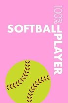 Womens Softball Player Notebook