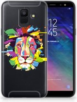 Geschikt voor Samsung Galaxy A6 (2018) Uniek TPU Hoesje Lion Color