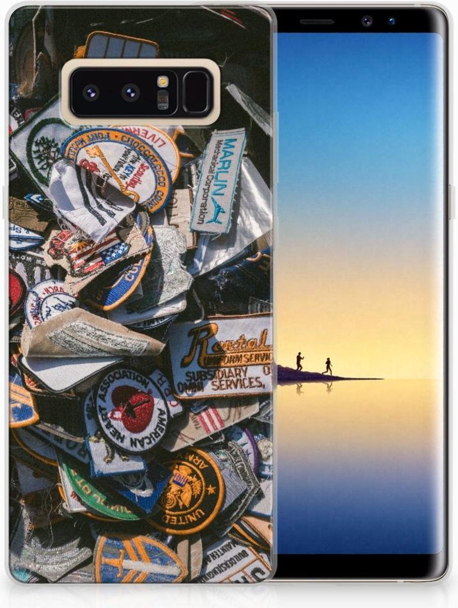 Samsung Galaxy Note 8 Siliconen Hoesje met foto Badges