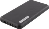 DELTACO PB-1063 Dunne Powerbank 10.000 mAh - 2 USB poorten - zwart