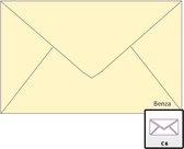 Benza Wenskaart Enveloppen - Langwerpig C6 - 16,2 x 11,4 cm = C6 - Ivoor - Crème - 100 stuks