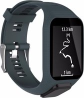 SmartphoneClip® Horloge Blauwgrijs bandje geschikt voor TomTom Runner 3 / Spark 3