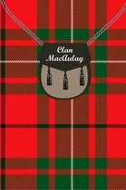 Clan MacAulay Tartan Journal/Notebook