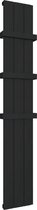 Design radiator verticaal aluminium mat zwart 180x28cm 948 watt - Rosano