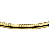 Huiscollectie Collier Geelgoud Omega Bol 6 mm, 42 cm