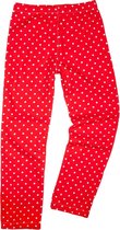 MEES Pyjamabroek meisjes-rood-stippen-maat 140