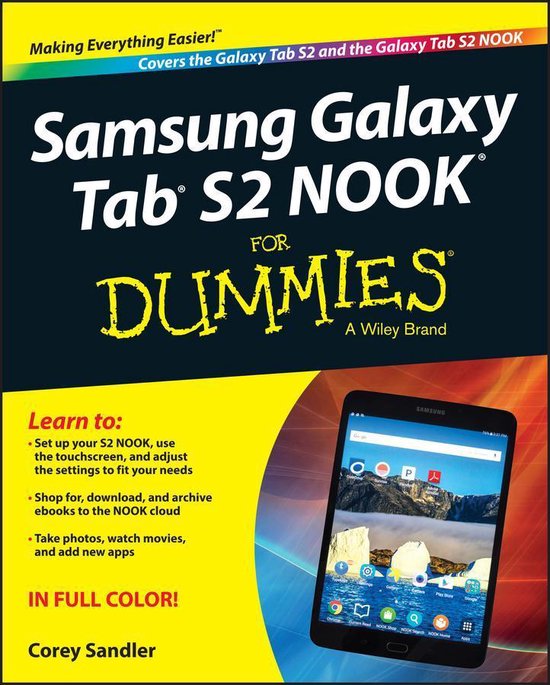 Samsung Galaxy Tab S2 NOOK For Dummies - cover